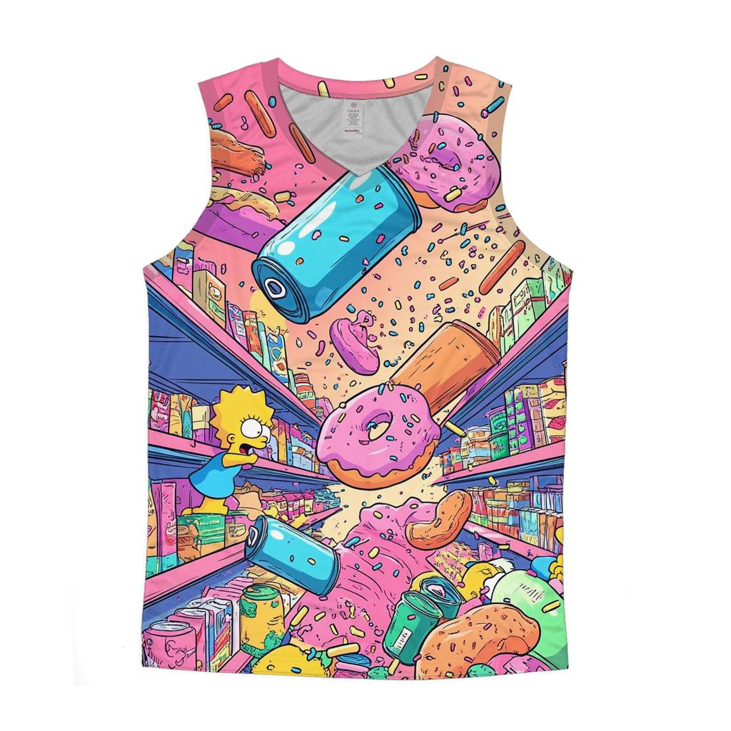 Kwik E Mart Aisle Avalanche personalized athletic tanks