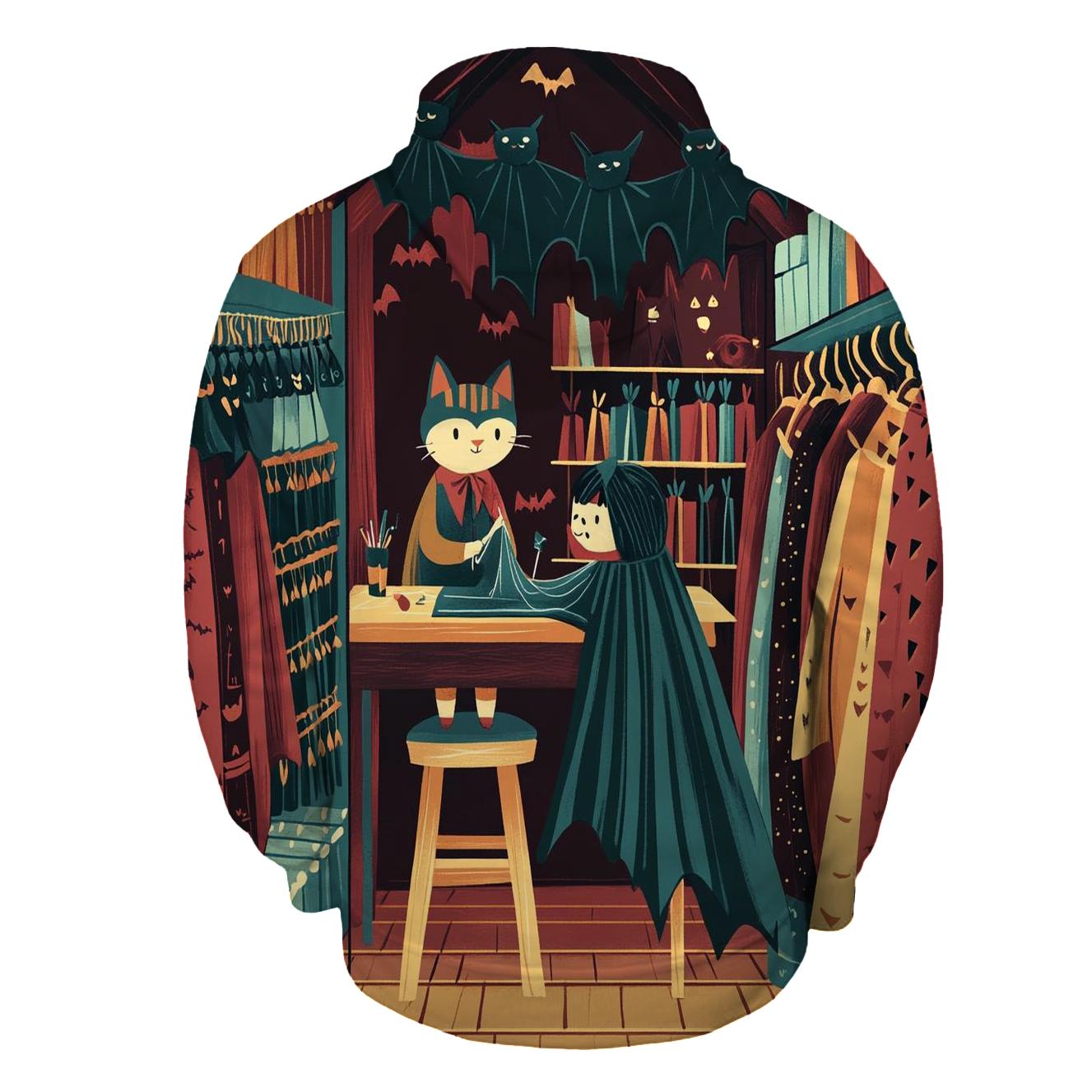 Spooky Costume Tailor Shop At Midnight designer hoodies