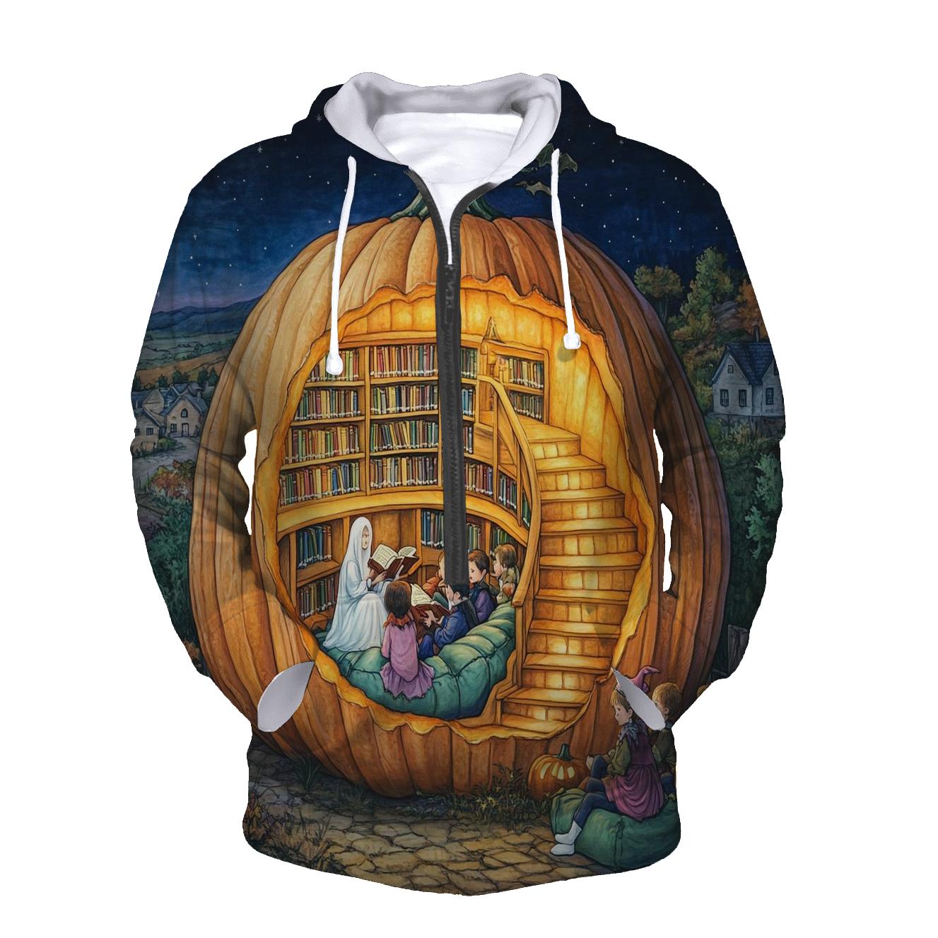 Pumpkin Library Of Spooky Stories hoodie styles
