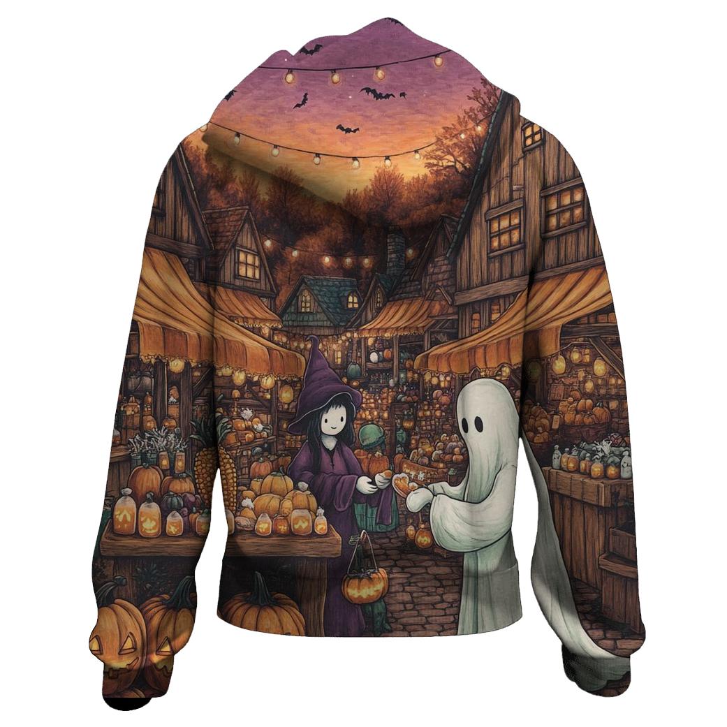 Haunted Harvest Market At Twilight hoodie styles