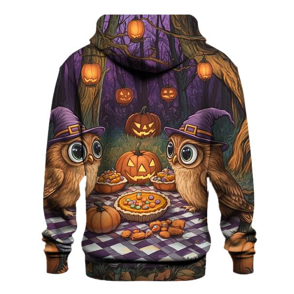 Forest Picnic With Halloween Owls hoodies fashion