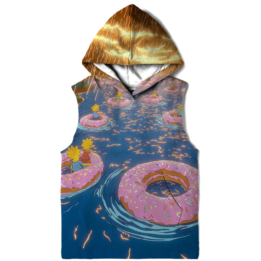Donut Storm Over Springfield Lake heavyweight hoodies