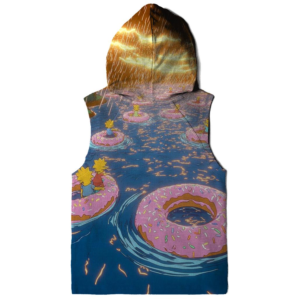 Donut Storm Over Springfield Lake heavyweight hoodies