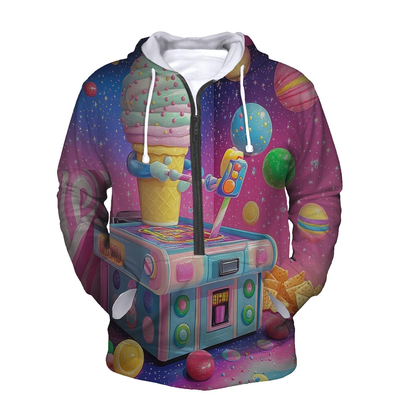 Bubblegum Arcade Melt embroidered hoodies