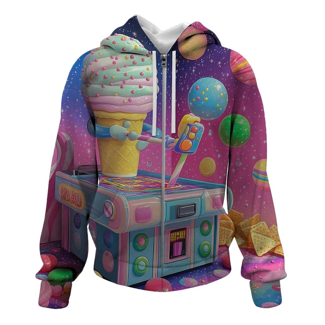 Bubblegum Arcade Melt hoodie styles