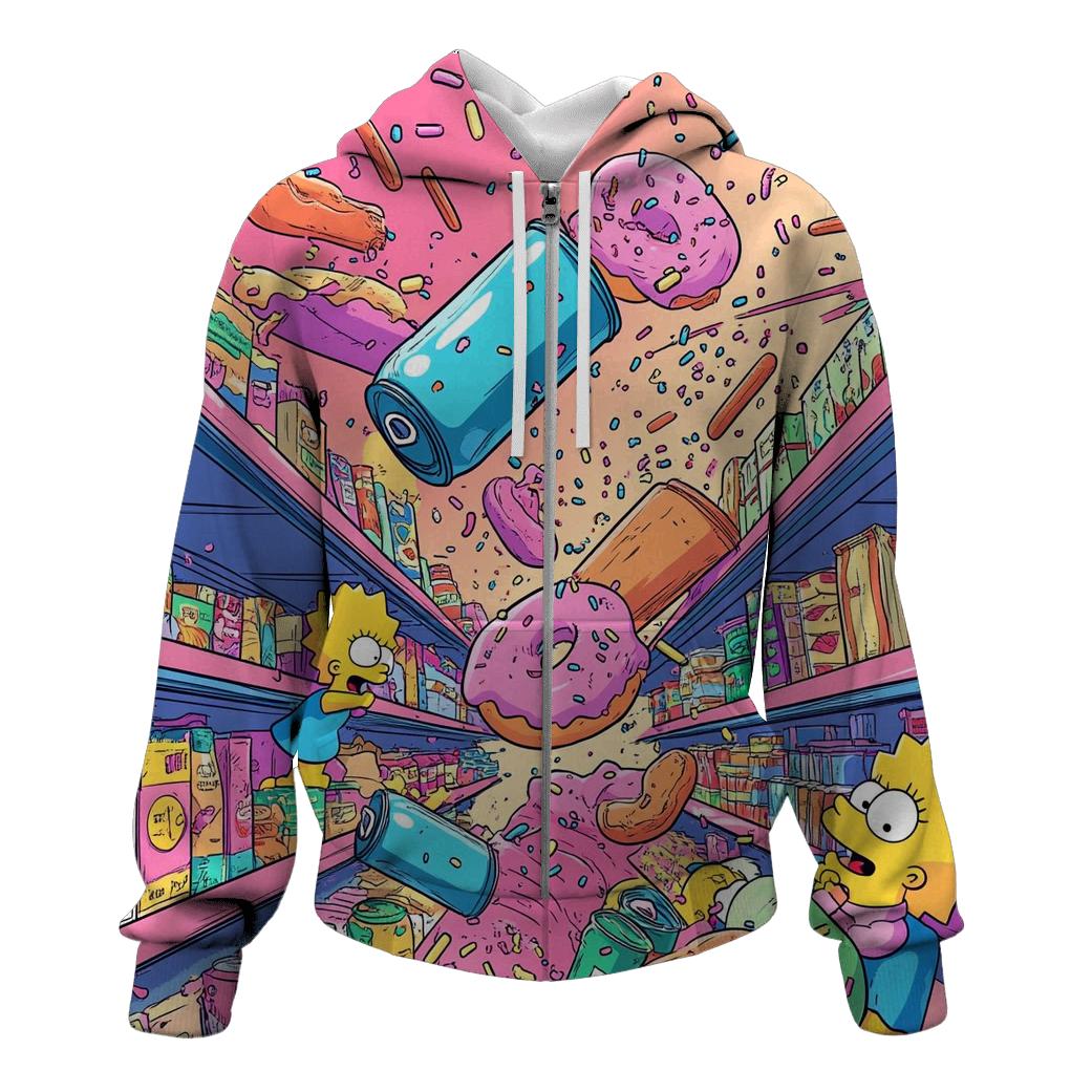 Kwik E Mart Aisle Avalanche premium hoodies