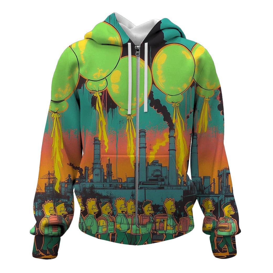 Power Plant Meltdown Parade graphic hoodies