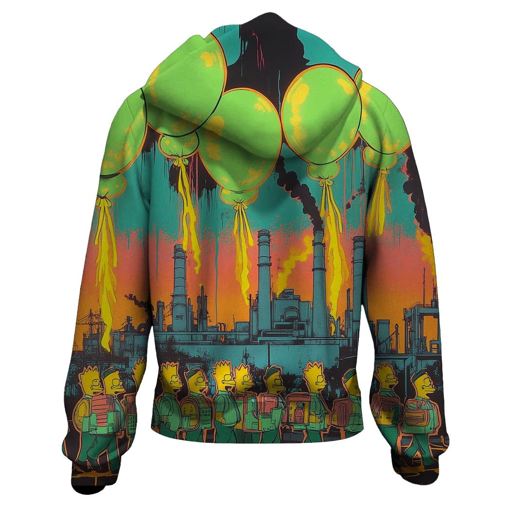 Power Plant Meltdown Parade graphic hoodies