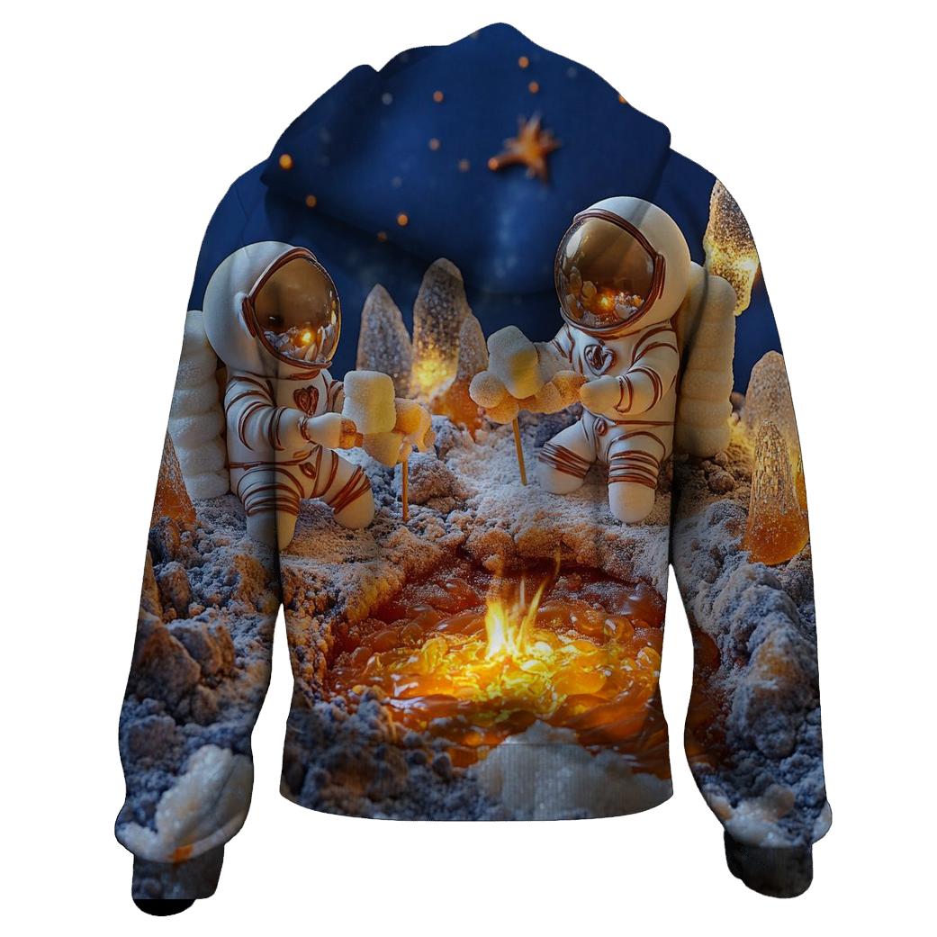 Lunar Marshmallow Campfire Feast premium hoodies