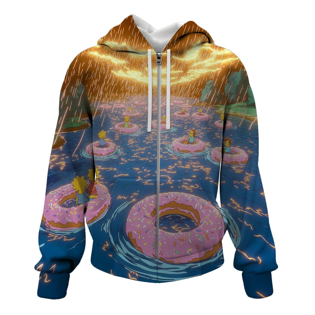 Donut Storm Over Springfield Lake hoodie trends