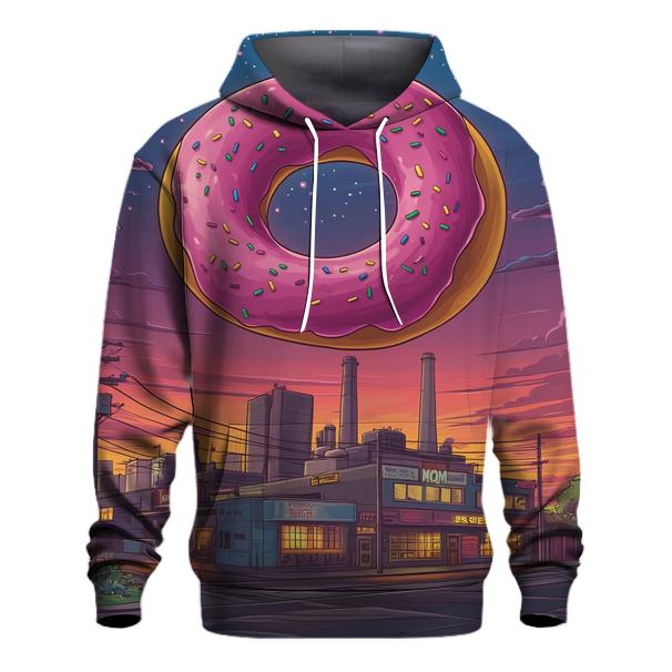 Springfield Skyline Donut Orbit graphic hoodies