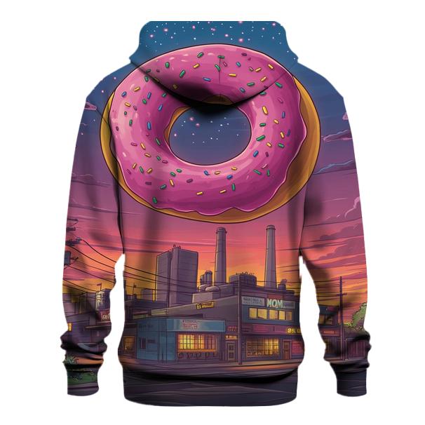 Springfield Skyline Donut Orbit graphic hoodies