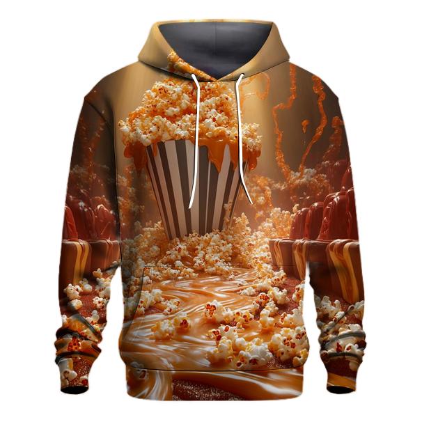 Popcorn Volcano Movie Night designer hoodies