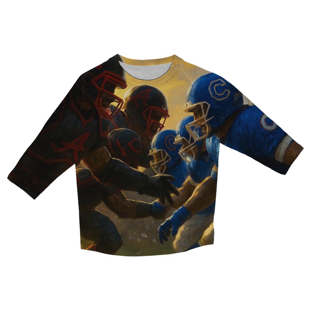 Gridiron Clash At Wrigley Twilight custom 3/4 sleeve shirts