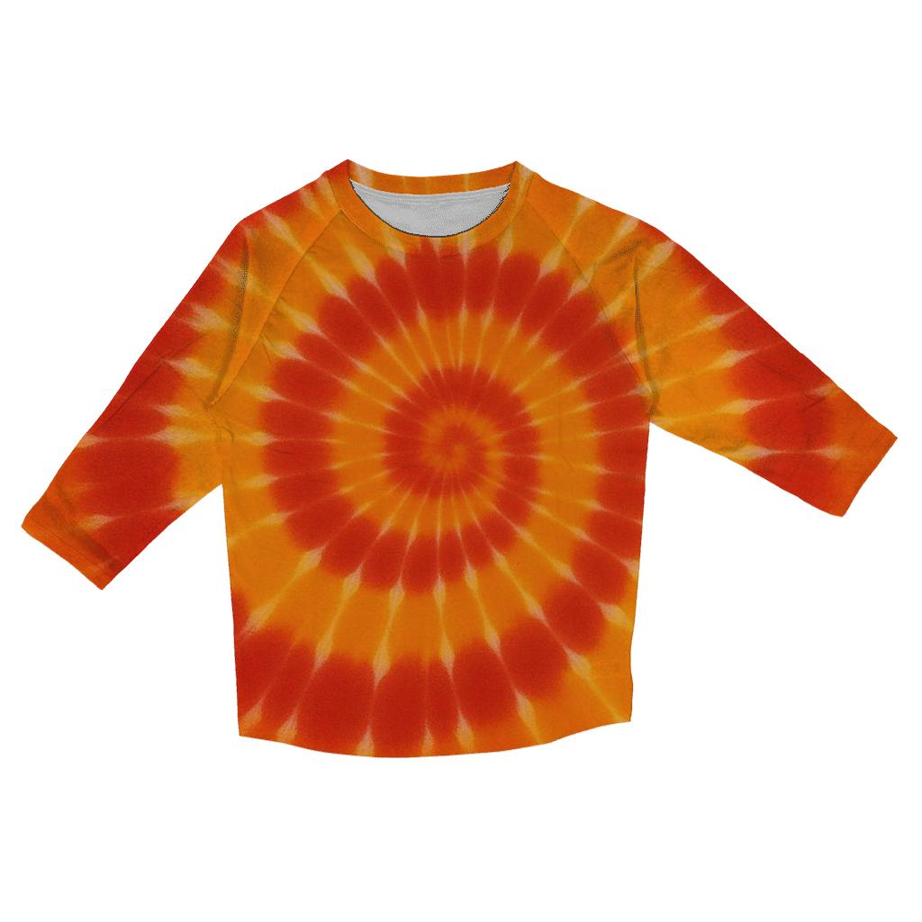 Solar Flare Spiral Mandala cotton quarter sleeve shirts