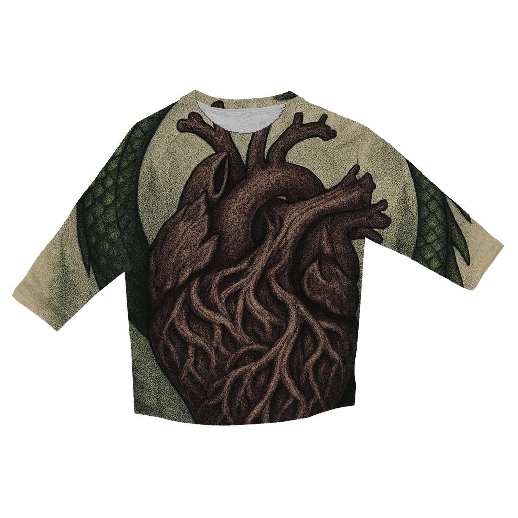 Forest Heartbeat Ouroboros trendy 3/4 sleeve tops