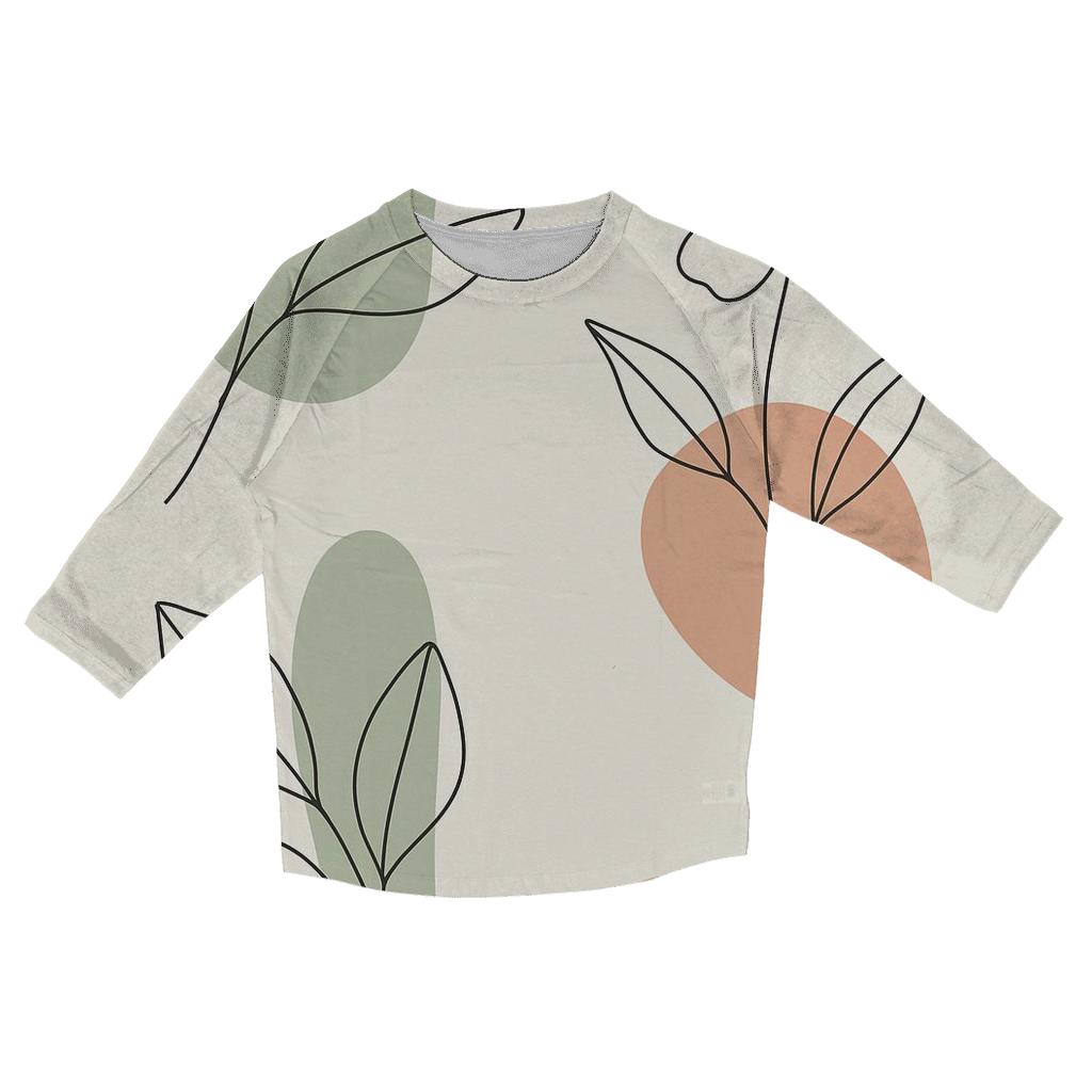 Botanical Line Echo cotton quarter sleeve shirts