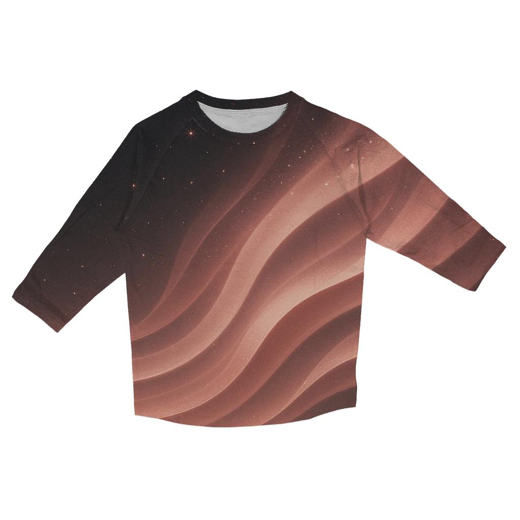 Rose Quartz Glam Aurora personalized 3/4 sleeve tees