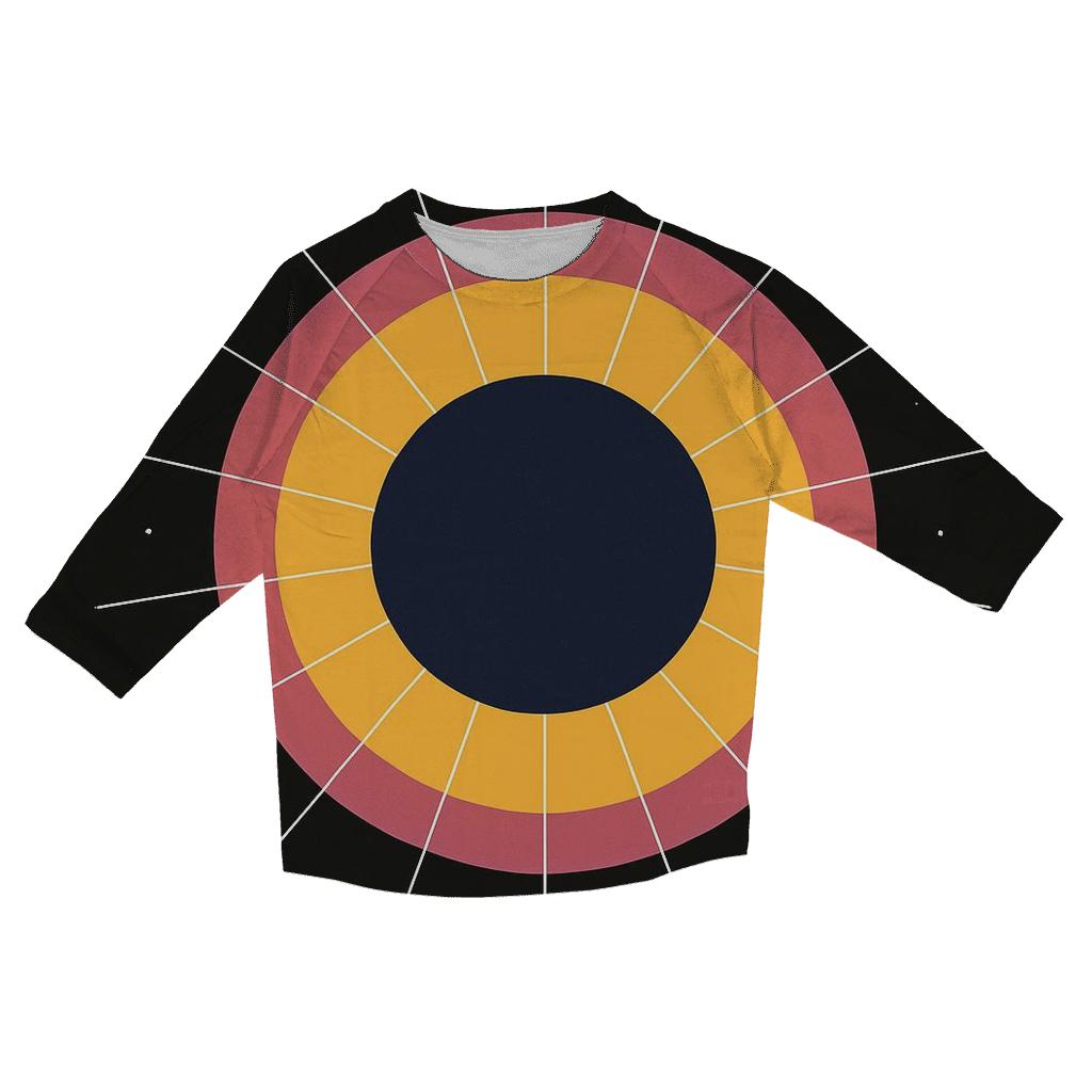 Eclipse Corona Halo Grid personalized 3/4 sleeve tees