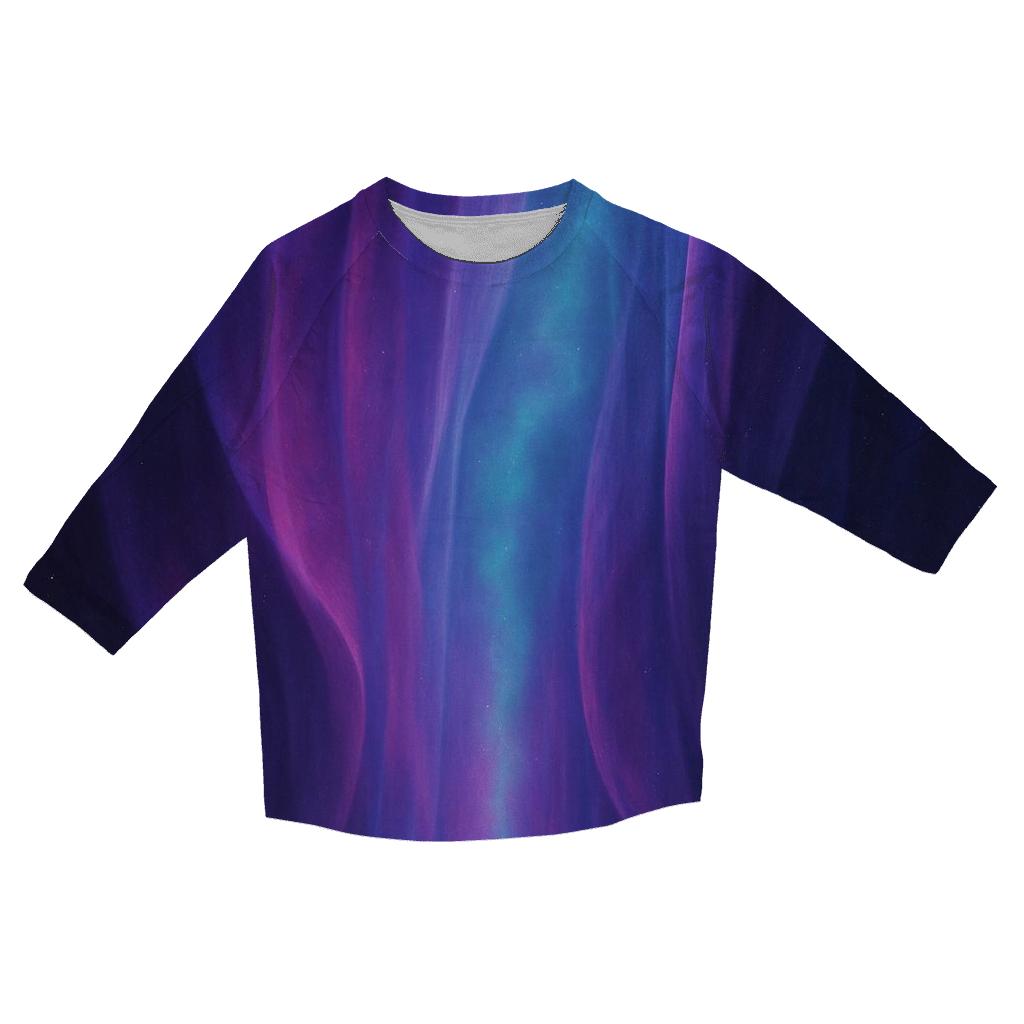 Nebula Silk Cascade casual three quarter sleeve shirts