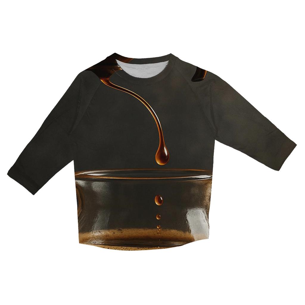 Copper Drip Arc fashion 3/4 sleeve shirts
