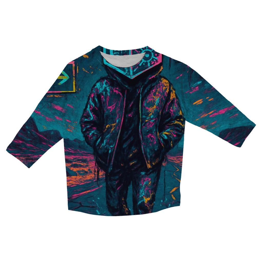 Dice Headed Wanderer cotton quarter sleeve shirts