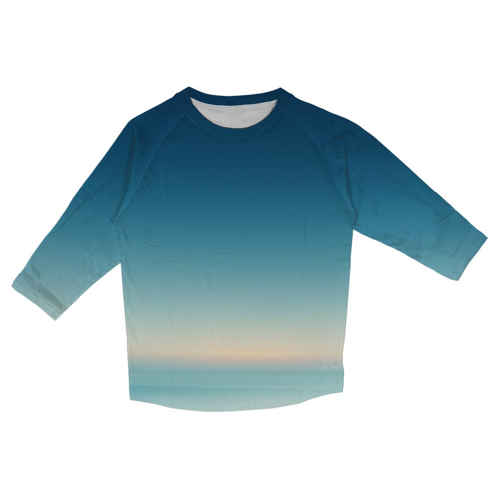 Glacial Dawn Horizon cotton quarter sleeve shirts