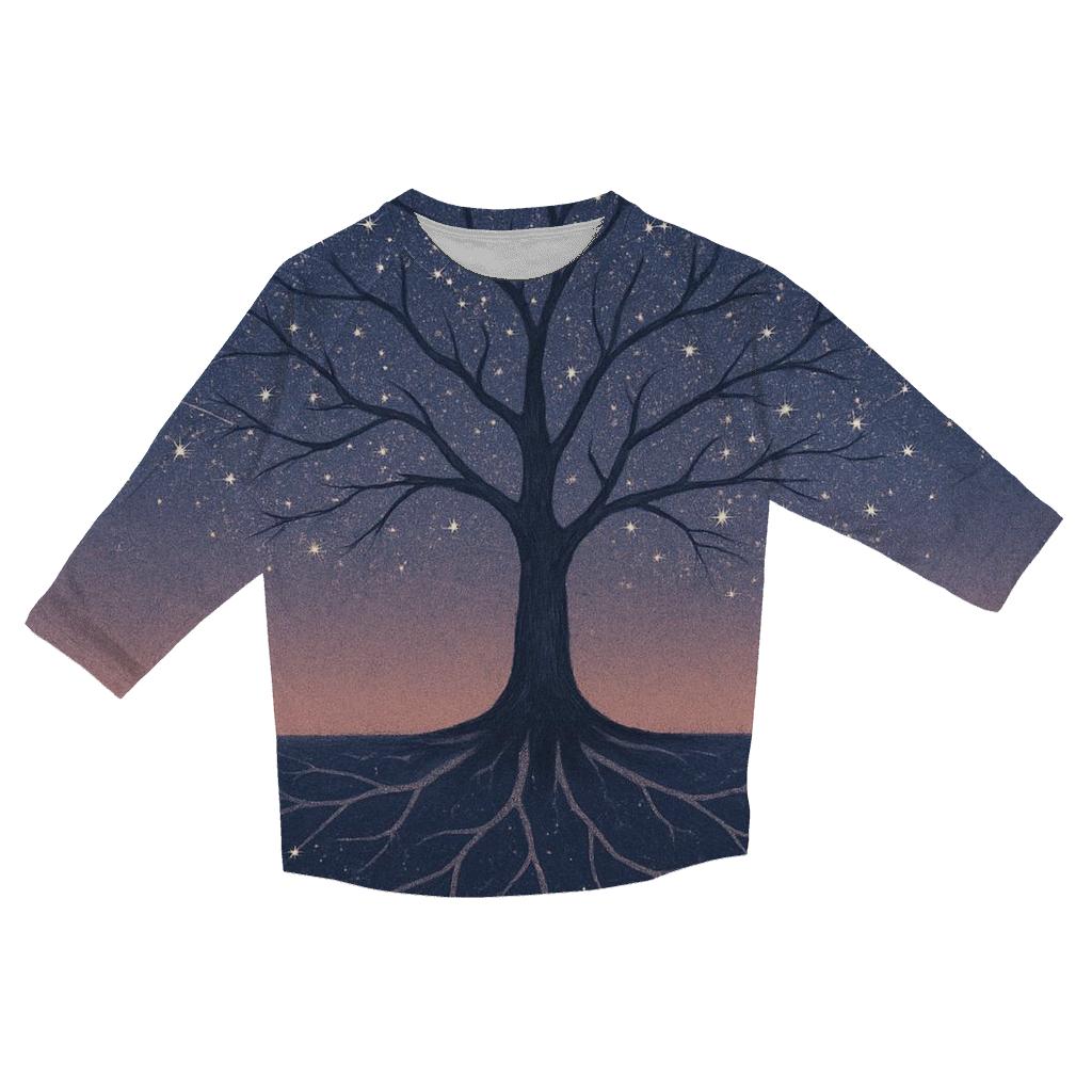 Whispering Tree Constellations custom 3/4 sleeve shirts