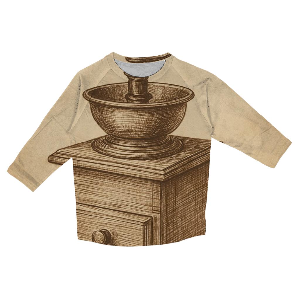 Sepia Mill Sketch fashion 3/4 sleeve shirts