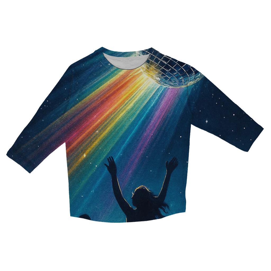 Disco Comet Trail casual three quarter sleeve shirts