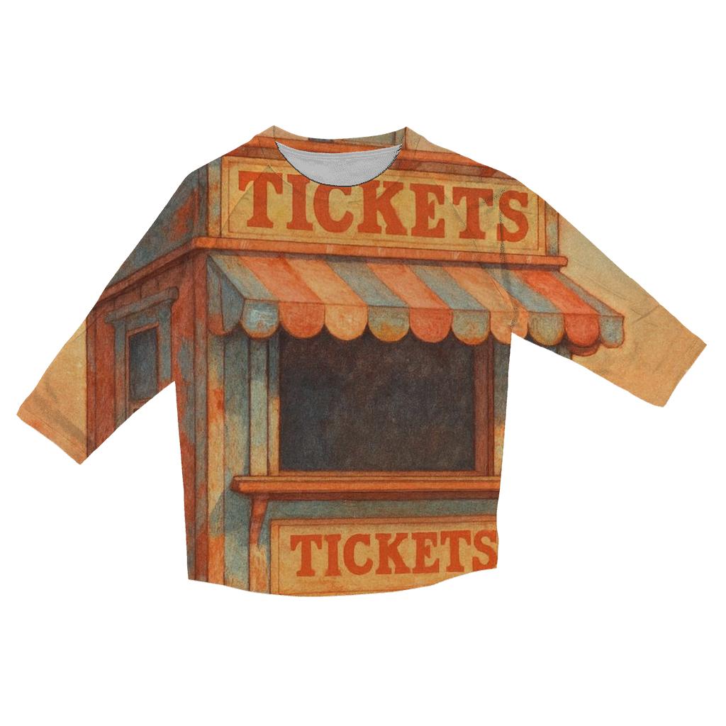 Faded Carnival Ticket Pavilion personalized 3/4 sleeve tees