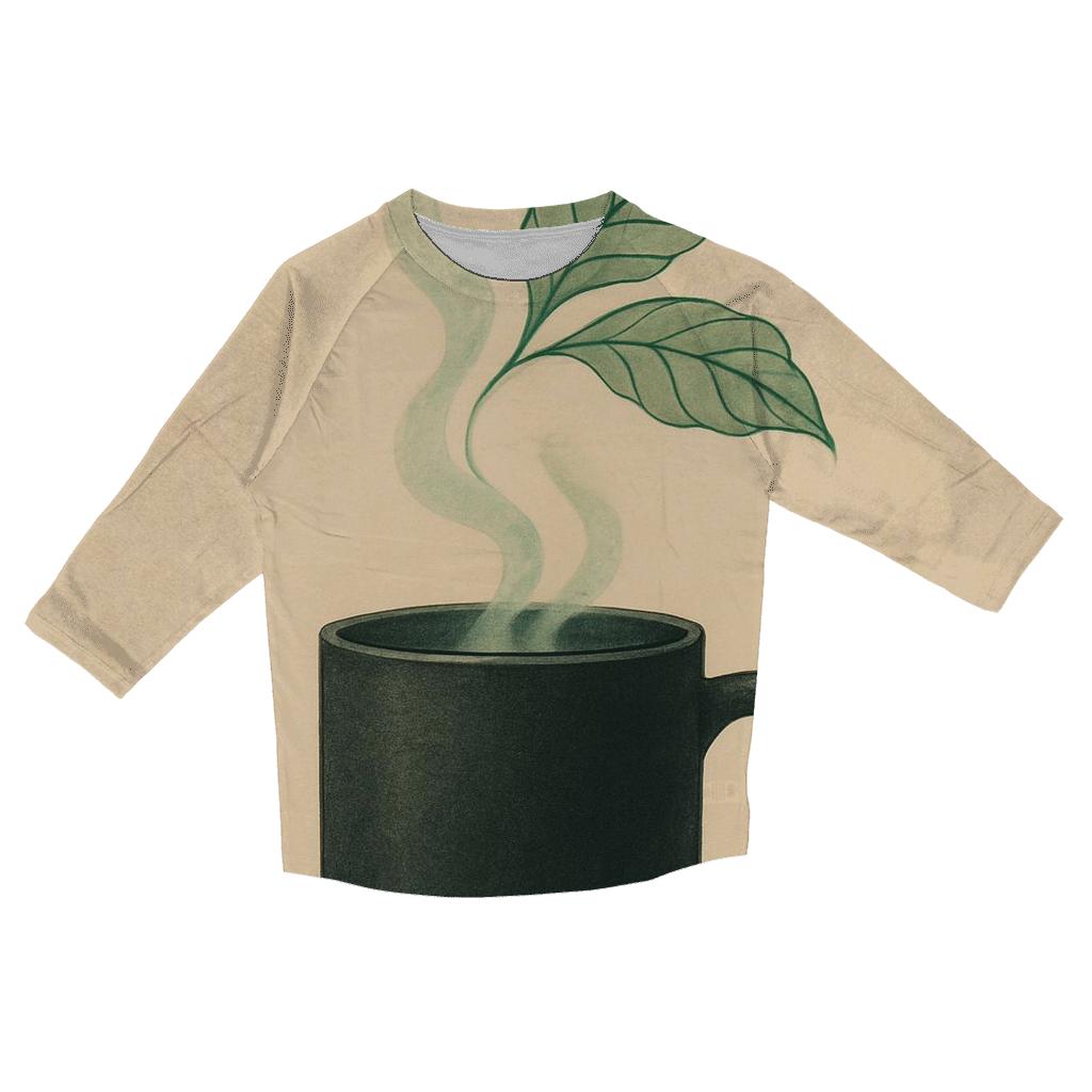Emerald Leaf Steam personalized 3/4 sleeve tees