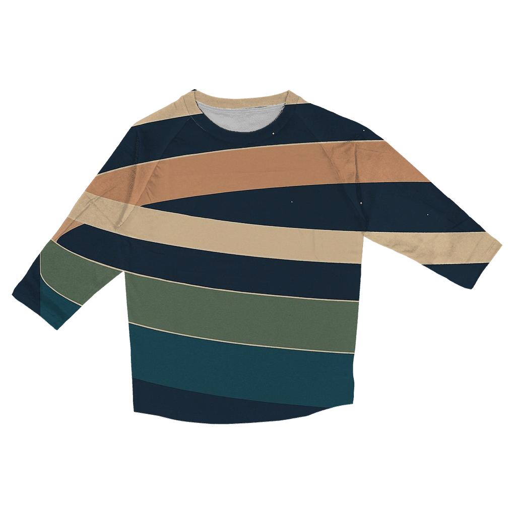 Ring Plane Parallel Belts fashion 3/4 sleeve shirts