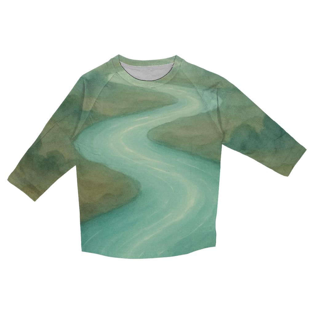 River Of Quiet Light personalized 3/4 sleeve tees