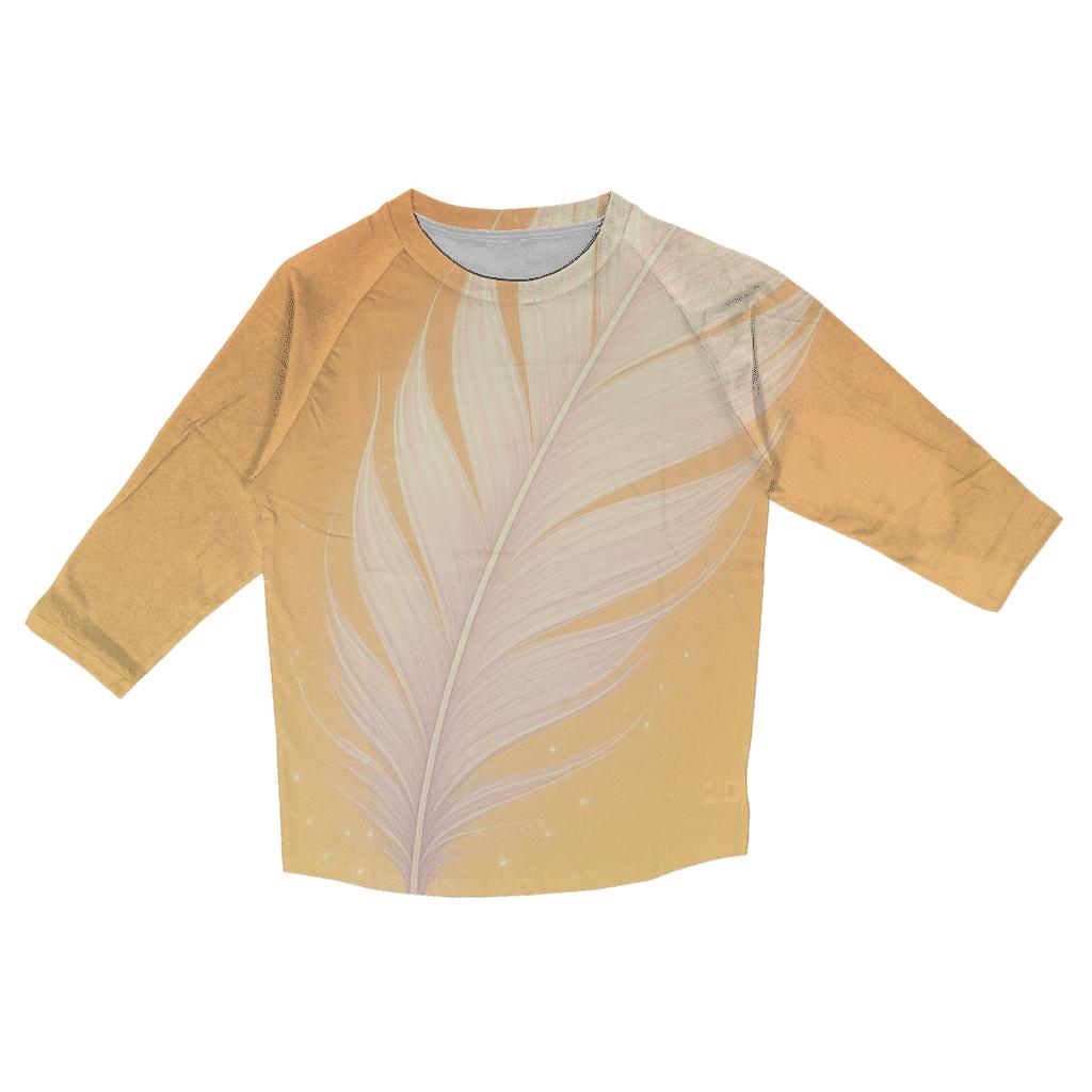 Gentle Feather Descent stylish quarter sleeve tops