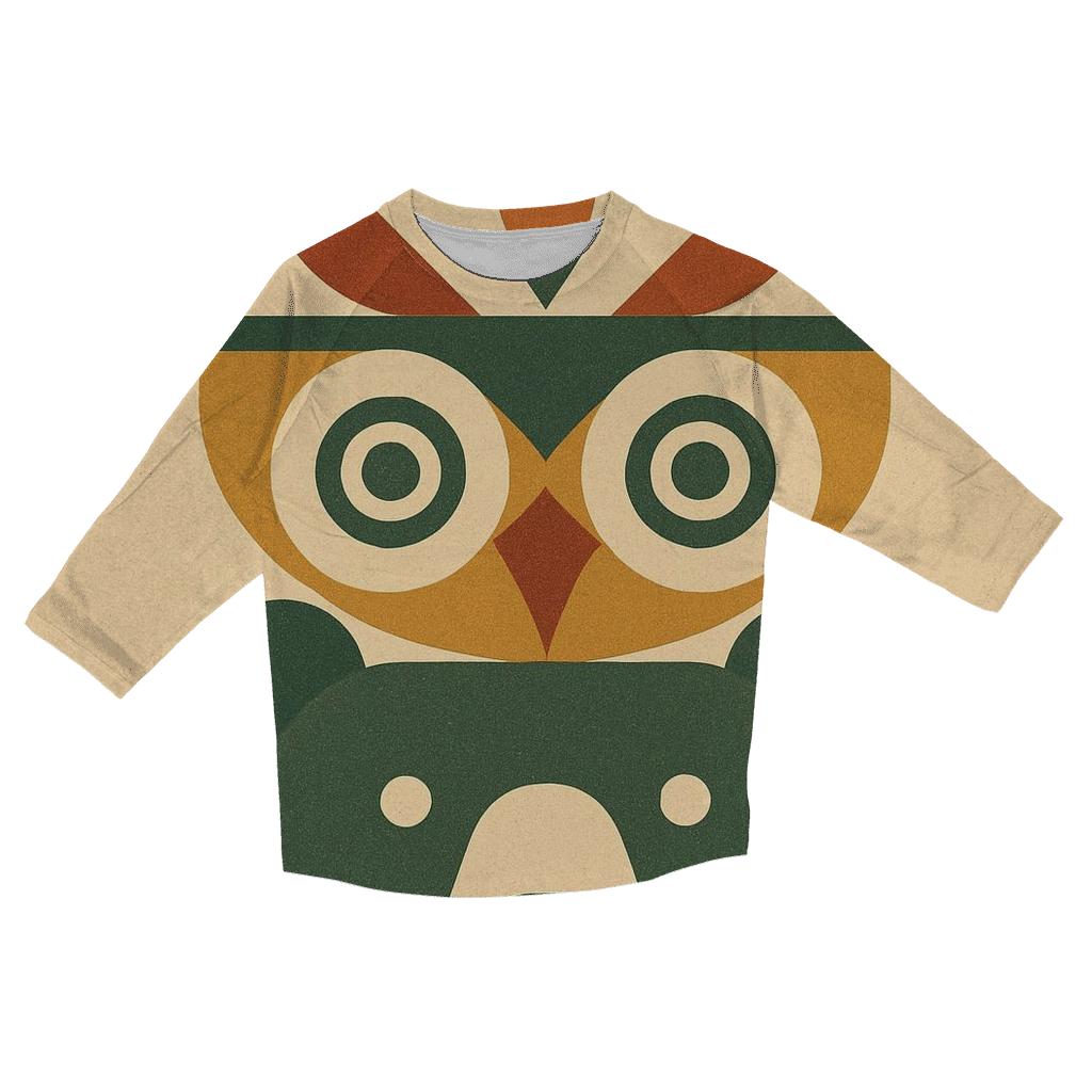 Geometric Animal Totems cotton quarter sleeve shirts