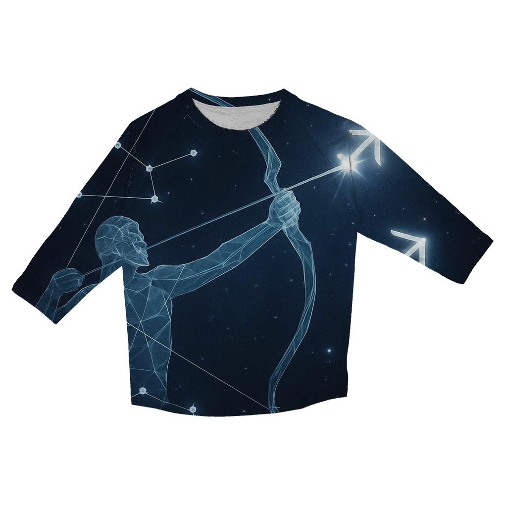 Sagittarius Cosmic Archer Trajectory custom 3/4 sleeve shirts