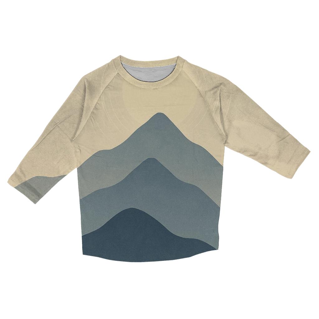 Mountain Breath Halo fashion 3/4 sleeve shirts