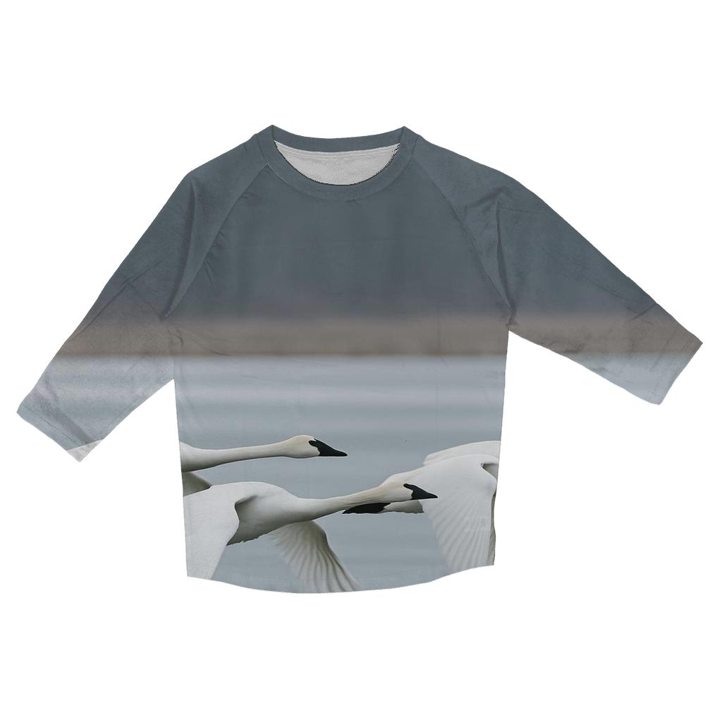 Tundra Swans Low Flight stylish quarter sleeve tops