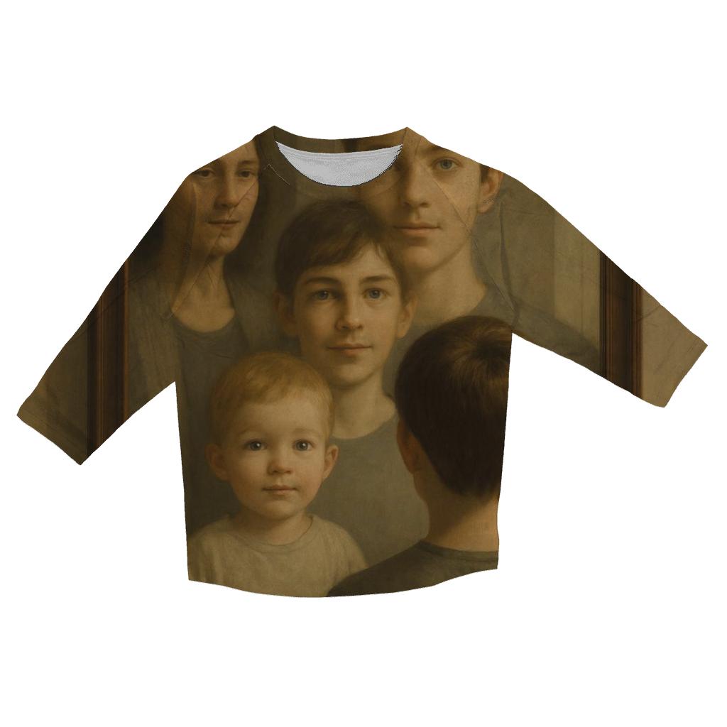 A Lifelong Mirror Of Gentle Truth designer 3/4 sleeve blouses