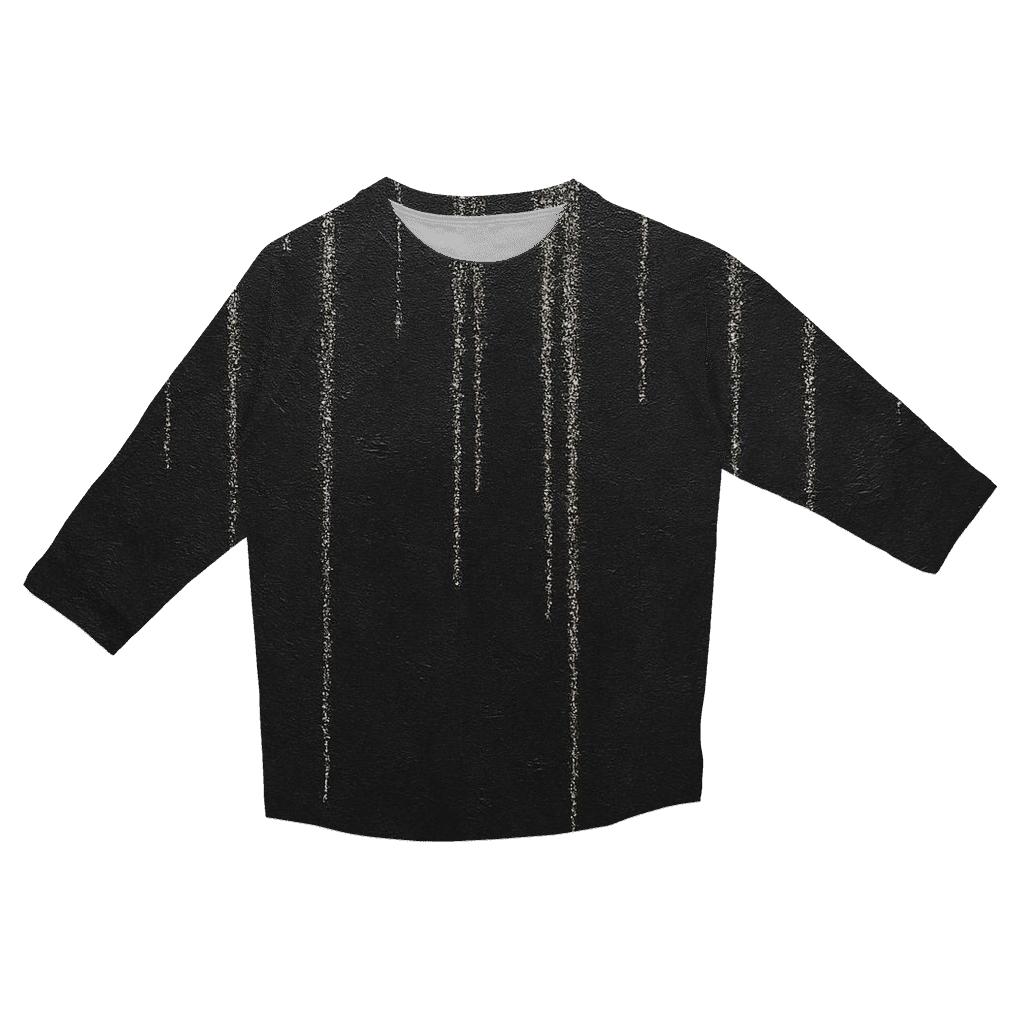 Charcoal Starlit Drizzle stylish quarter sleeve tops
