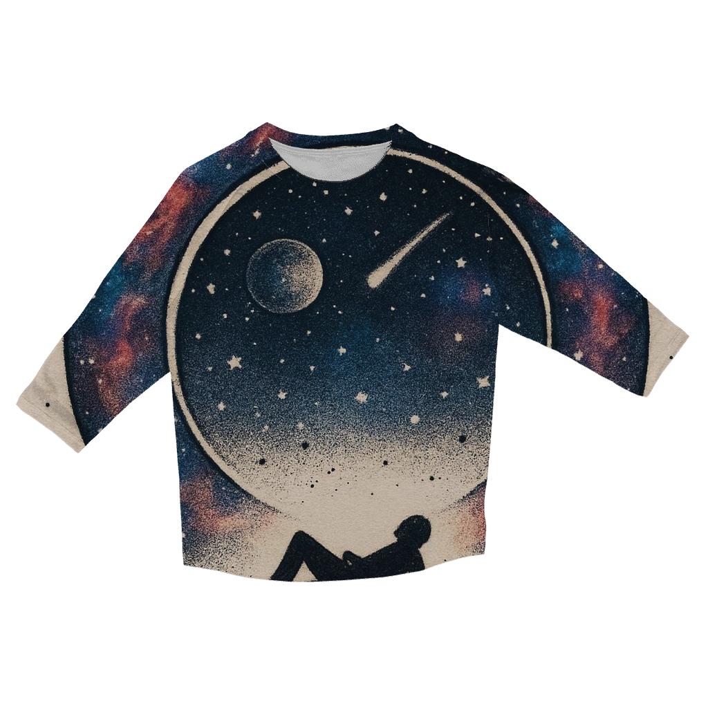 Stargazer Astral Ouroboros designer 3/4 sleeve blouses