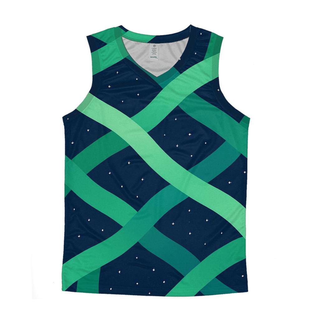 Aurora Ribbon Lattice personalized athletic tanks