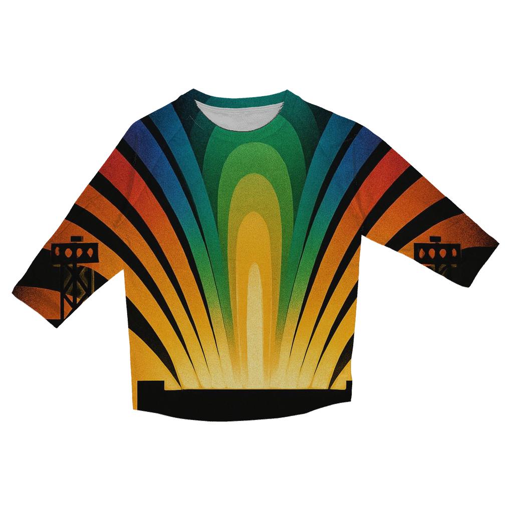 Rainbow Stage Silhouette custom 3/4 sleeve shirts