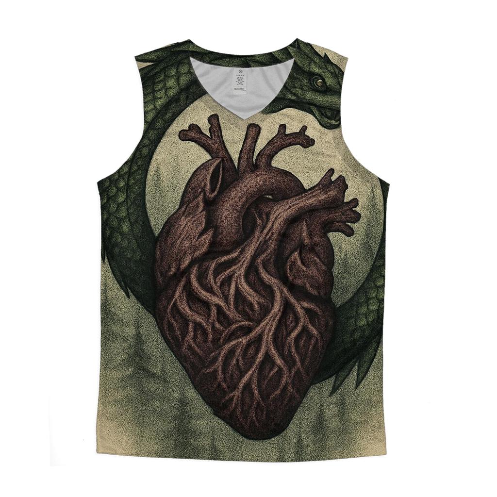 Forest Heartbeat Ouroboros personalized athletic tanks