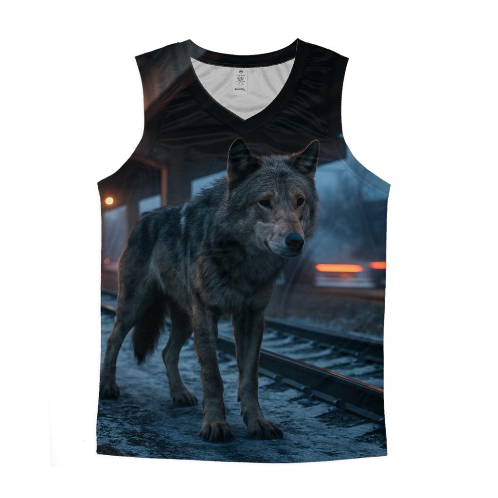 Urban Overpass Lone Wolf stylish racerback tanks