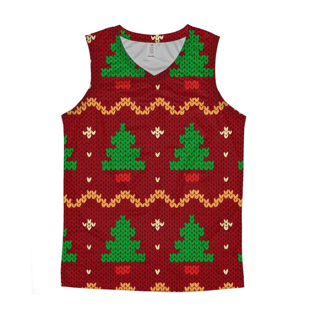 Tacky Tinsel Forest Bands Design sports performance tank tops
