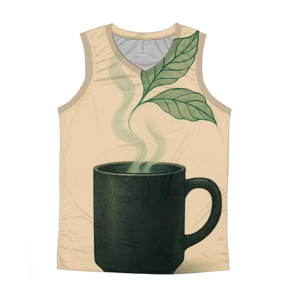 Emerald Leaf Steam casual summer tank tops