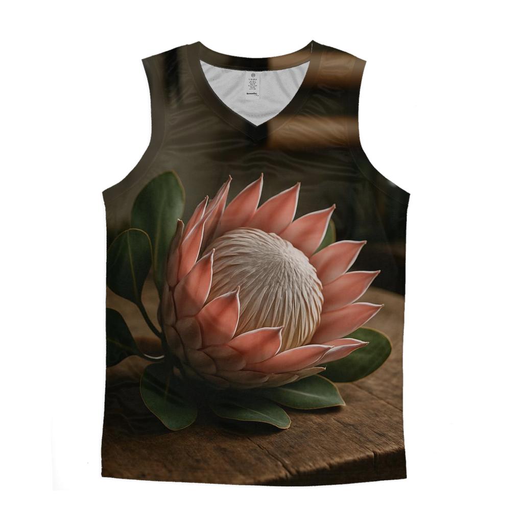 Protea Study On Weathered Workbench cotton sleeveless tops