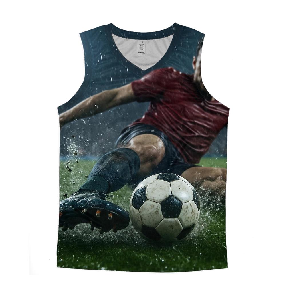 Rain Soaked Football Glory trendy fitted tank tops